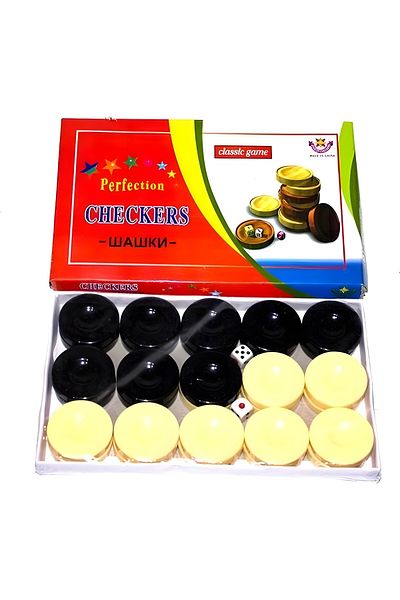 Wolawood Special Production Acrylic Backgammon Chip Set Durable Shiny Stones Set of 30 Gift Replacement Chip Set