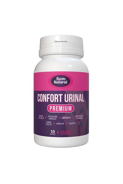 Revo Natural Dietary supplement for urinary tract infections, Confort Urinal Premium, 10 capsules, Revo