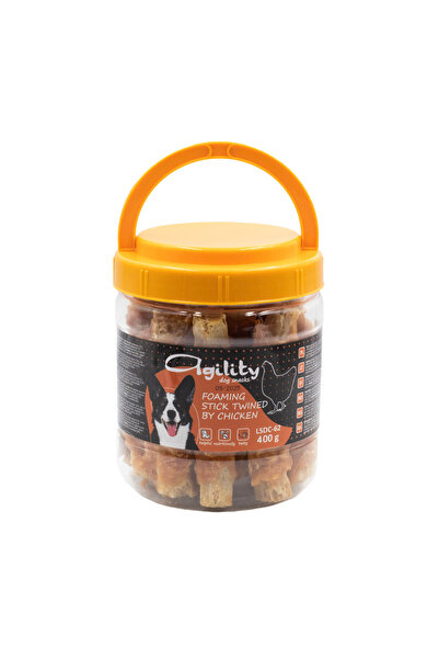 Agility Recompense pentru caini Agility, Carne de Pui si Cod infasurata, 400g