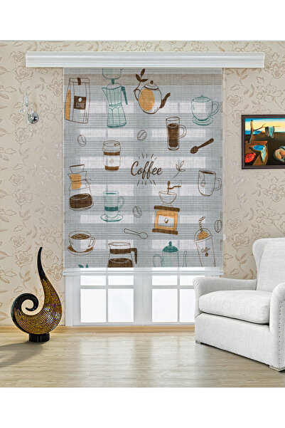DİJİTAL BASKI ZEBRA KAHVE ZAMANI COFFE TİME SR-5072