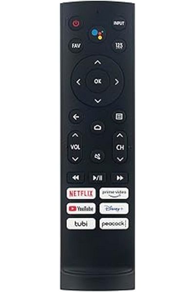 The Bros ERF3A90 Voice Remote for Hisense TV 58H6550E 75EU8070 65Q8809 55H9080EPLUS 65H9080EPLUS