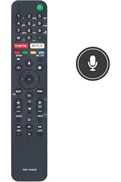 The Bros RMF-TX500E Voice Remote for Sony 4K Smart TV KD-55A8 KD-65XG8505 KD-55XH8005 & More