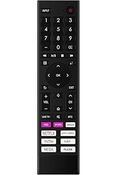 The Bros ERF3X80H Voice Remote for Hisense 4K Smart TV 50A6GV 43A6GV 55H77G 65H77G 55A6GV 65A6GV