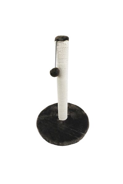Agility Cat play set, Scratchboard type on round stand with tassel, brown