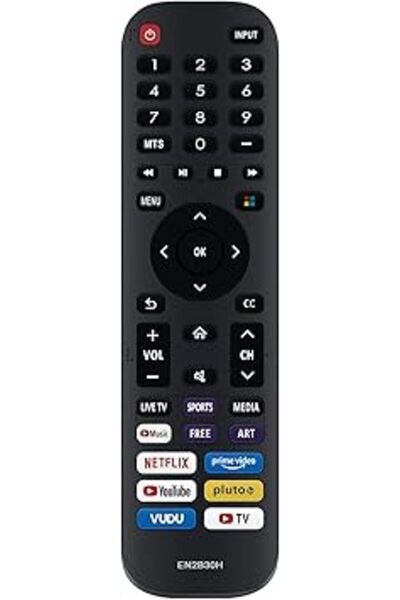 The Bros EN2B30H Remote for Hisense 4K HDR Smart TV 50A60G, 55A60G, 65V6G, 50H6G & More