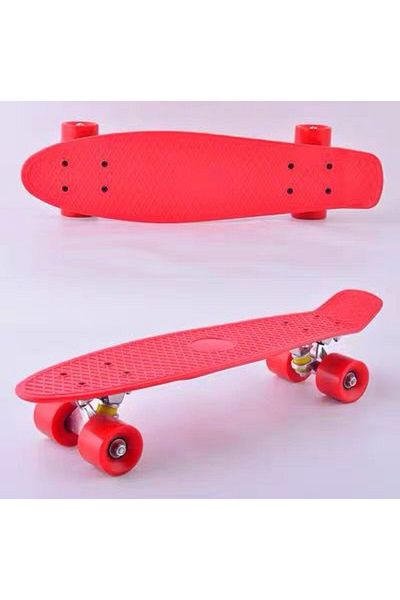 OEM Skateboard Penny Board pentru copii și adolescenți, cu roți LED, 55 cm, vârstă recomandată +4 ani