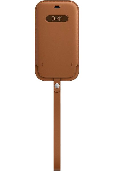 Apple iPhone 12 | 12 Pro Leather Sleeve with MagSafe Saddle Brown