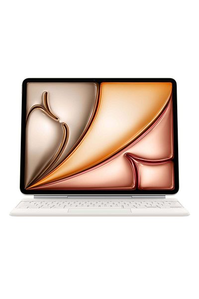 Apple لوحة مفاتيح ماجيك لجهاز آيباد إير 13 بوصة (M3) - عربي - أبيض