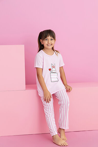 rindahomewear Mintás lány pizsama szett