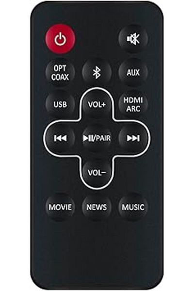 The Bros EN201A2H Remote for Hisense 2.0 Channel Soundbar HS201C1 Home Theater System
