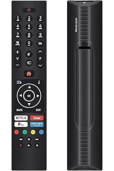 The Bros Remote for JVC Bush Digihome Luxor Polaroid Techwood Vestel TV with Netflix Prime YouTube