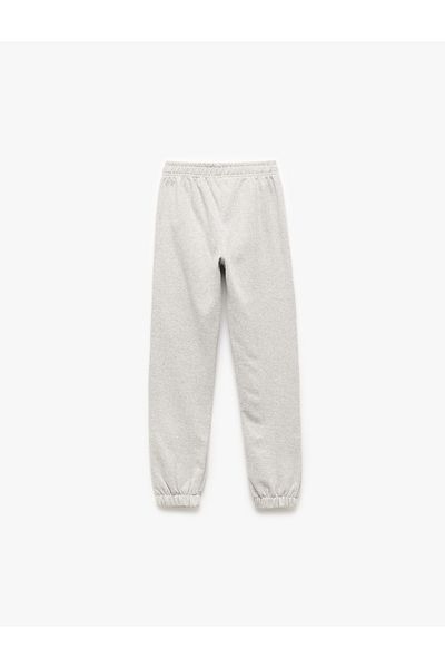 Koton Elastic Waist Raster Basic Jogger Sweatpants