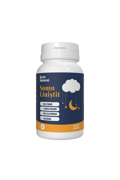 Revo Natural Premium food supplement for sleep, stress and anxiety reduction, Calm Sleep, 60 capsules