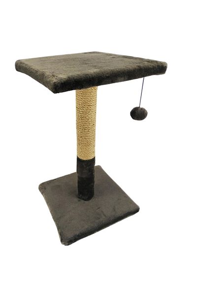 Agility Cat play set, shelf type on tassel stand, brown