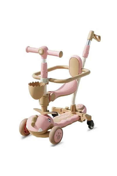 OEM Multifunctional Scooter 6 In 1, Adjustable, With Seat And Light-Up Wheels, Age 10 Months - 12 Years