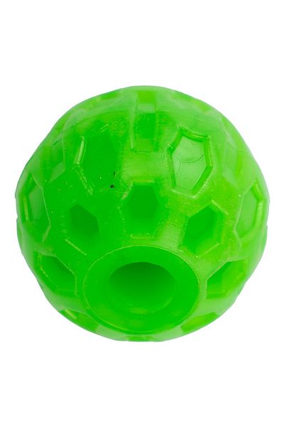 Agility Jucarie din cauciuc pentru caini, forma de Minge cu gaura, 4 CM, verde