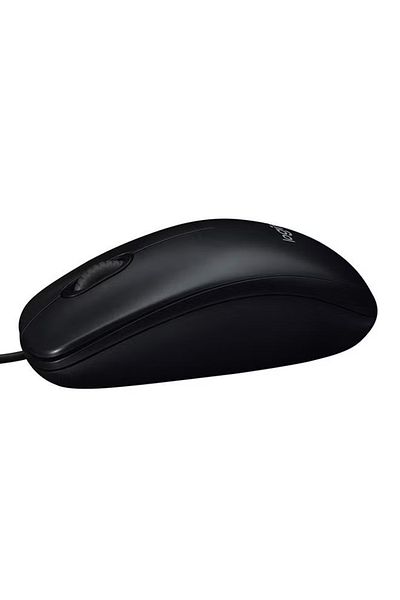 logitech ماوس سلكي M90 كامل الحجم باللون الأسود