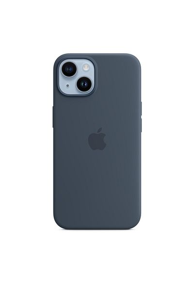 Apple iPhone 14 Silicone Case with MagSafe - Storm Blue