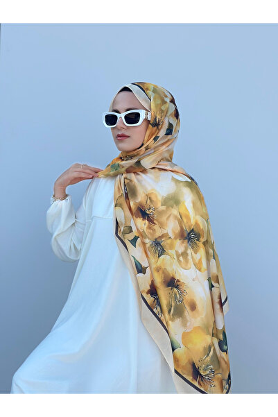 GRAZELLA Çiçek Desen Pamuk Şal