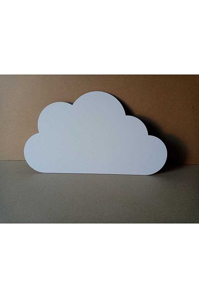 OEM Set of 2 wooden cloud decorations. Dimensions 60x34 cm; 45x26 cm