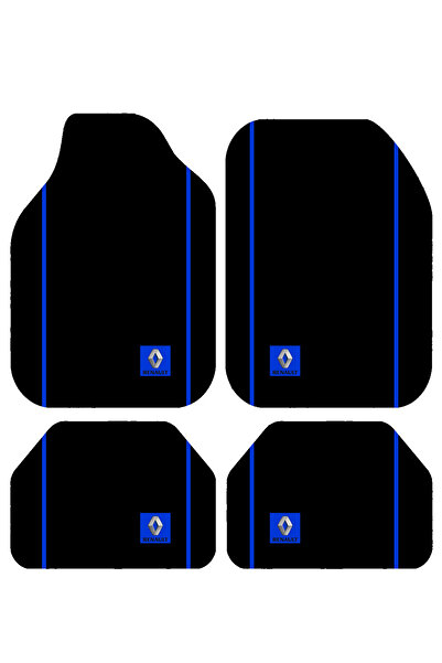 BigArts Home Renault Mavi Logo Dekoratif Oto Paspas Takımı – Tüm Araçlarla Uy...