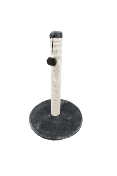 Agility Cat play set, tower type with platform and tassels, gray