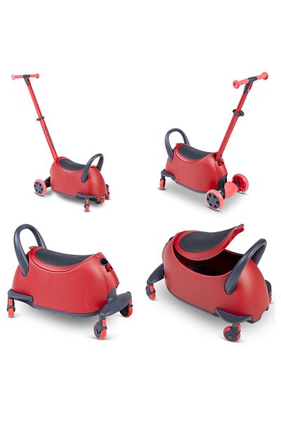 Yvolution 5-in-1 Scooter Y Glider Luna Red