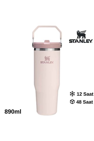 Stanley The Iceflow Flip Straw Thermos Cup with Straw 0.89 Lt Flask Powder