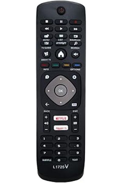 The Bros L1725V Replacement Remote Control for Philips Smart LED Tv