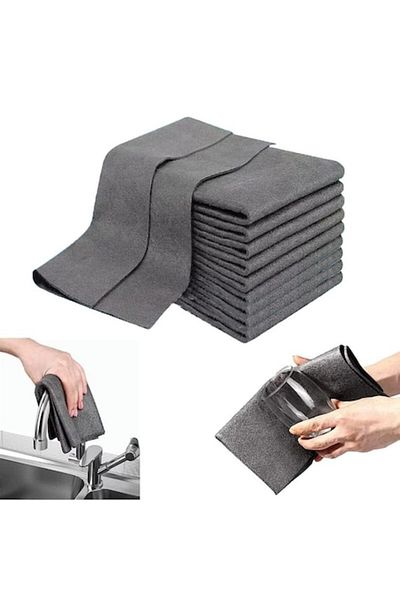 Avatto Set 5 lavete magice de curățare, fără urme, fără zgârieturi, multifuncționale, pentru geamuri