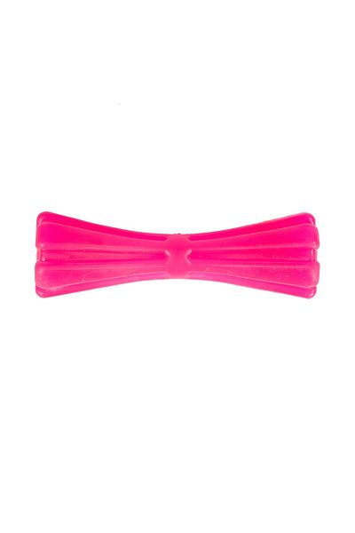 Agility Jucarie din cauciuc pentru caini, forma de Gantera, 8 cm, roz
