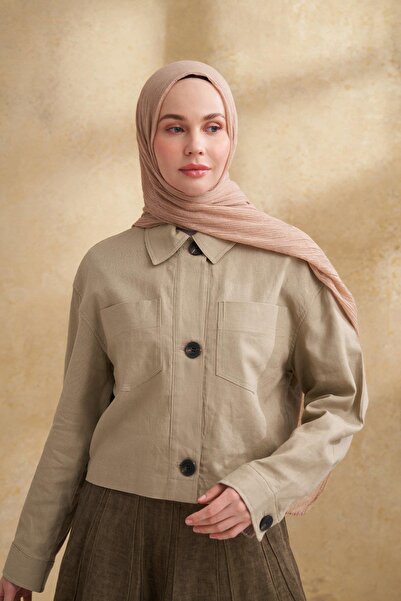 ARMANDA ŞAL CU MOTIV DE FRUNZE DE MUSLINĂ - SAHRA