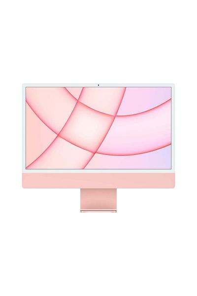 Apple جهاز iMac مقاس 24 بوصة بشاشة Retina 4.5K: شريحة M1 مع وحدة معالجة مركزية 8 نواة ووحدة معالجة رسومية 8 نواة، وسعة تخزين 512 جيجابايت - وردي