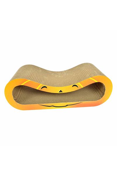 Agility Cardboard cat scratcher, Halloween pumpkin pattern, 66.67x24.13x23.33 cm, Orange