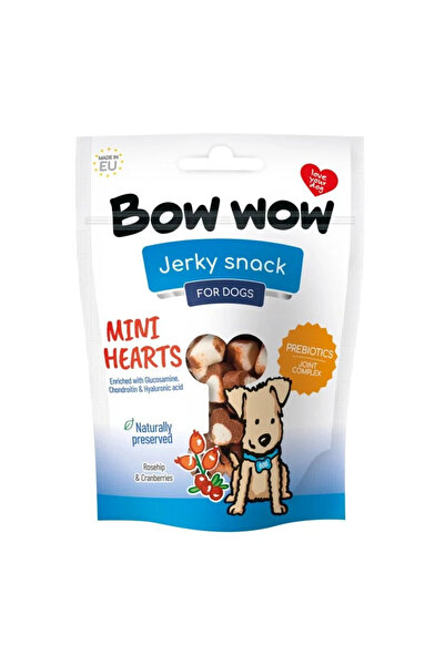Bow Wow Recompense pentru caini Bow Wow Mira Mar, Mini inimioare, 80g
