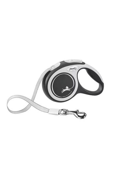 Flexi Lesa New Comfort, Retractabila, cu Banda, marimea XS, 3m/12kg, Negru