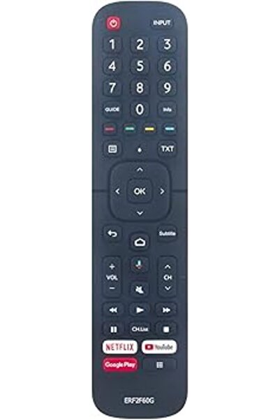 The Bros ERF2F60G Voice Remote for Hisense HD Ready Smart TV 32A56E 40A56E