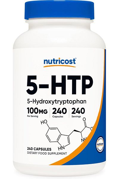 Nutricost 5-Htp 100Mg, 240 Vegetarian Capsules (5-Hydroxytryptophan) - Non-Gmo & Gluten Free