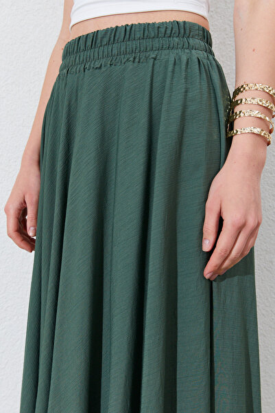 EDITION WOMAN Elastic Waist, Flowy and Comfortable Cut Long Women's Skirt |   Ek100294906