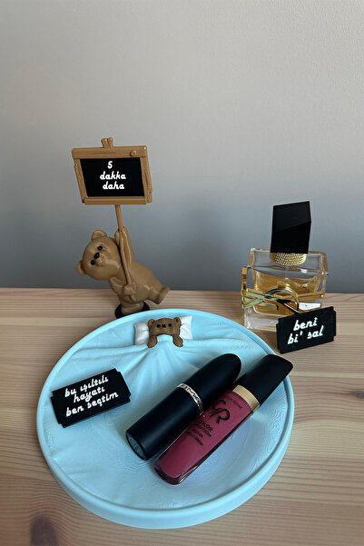 Obaco Cute Teddy Bear and Sleeping Teddy Bear Set of 2 with Motto, Coffee Corner Instant Modum 14cm Bioplastic