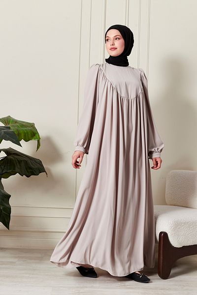 fistan Round Roba Hijab Dress Medina Silk Prayer Dress Modern and Stylish Model