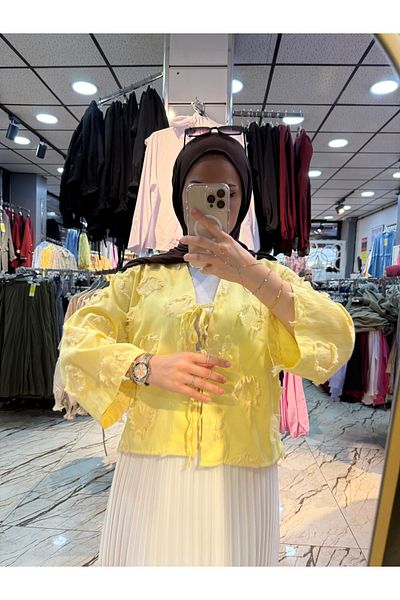 MODA AKGÜN Short Summer Cardigan with Skirt