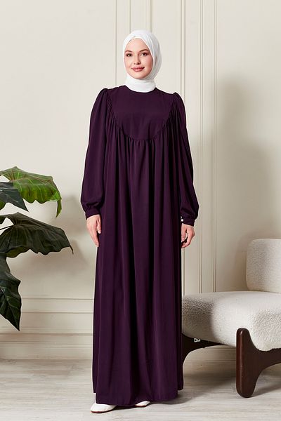 fistan Round Roba Hijab Dress Medina Silk Prayer Dress Modern and Stylish Model