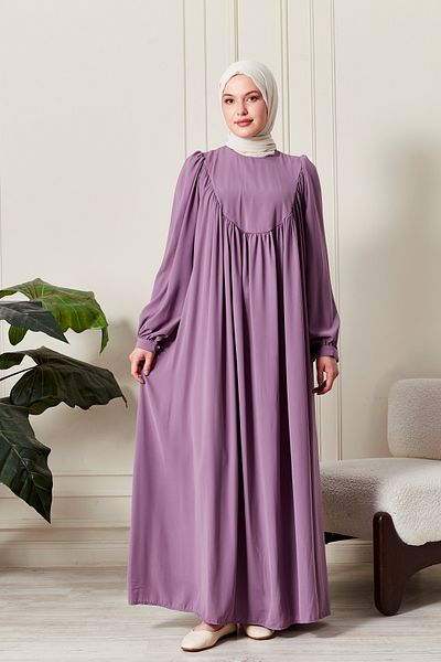 fistan Στρογγυλό φόρεμα Roba Hijab Medina Silk Prayer Φόρεμα Μοντέρνο και κομψό μοντέλο