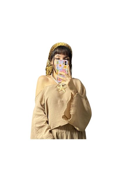 MODAGK Bohemian Raw Linen Women's Blouse