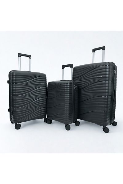 carbon 3-piece shatter-resistant polypropylene bag set