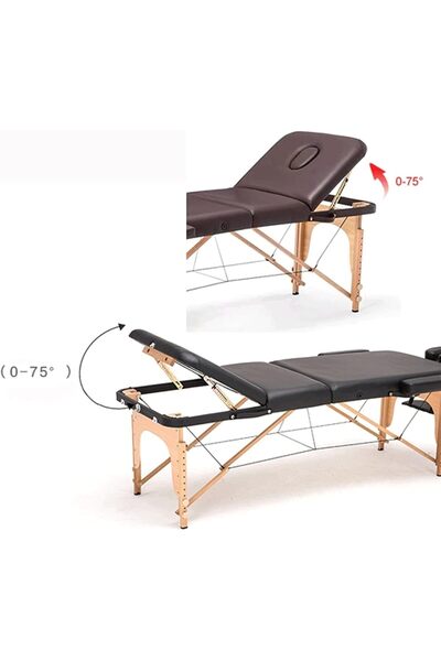 Stander صالون تجميل قابل للطي محمول أثاث سبا مصنوع من خشب الزان والجلد والبلا...