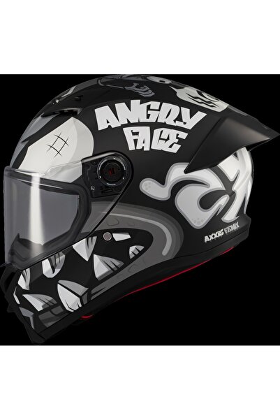 AXXIS Fenix Angry Face Mat Siyah Gri