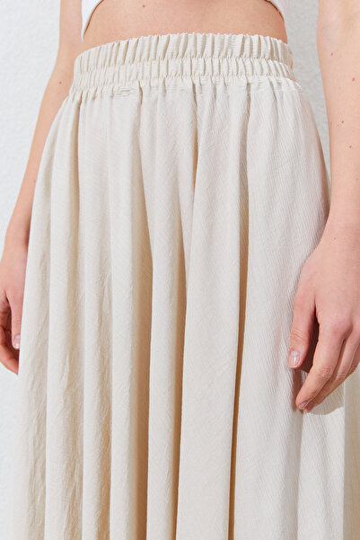 EDITION WOMAN Elastic Waist, Flowy and Comfortable Cut Long Women's Skirt |   Ek100294906