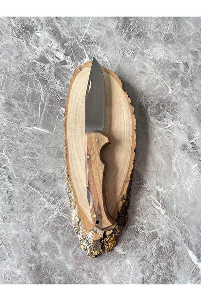 empressnaturalstone Ceviz Kabzeli Kamp Çakısı – 8,5 cm Namlu – Sırttan Kilitl...